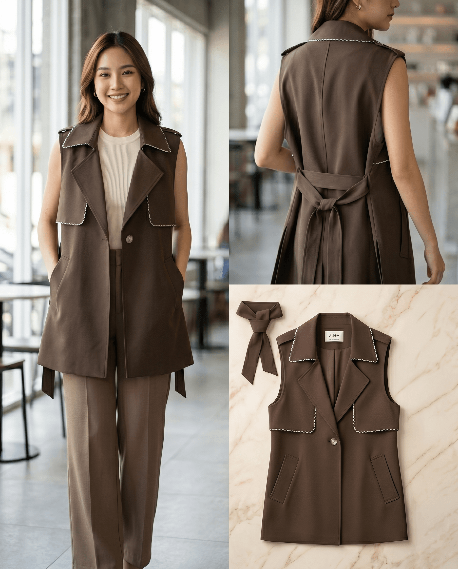 Bangkok Brown Short Blazer