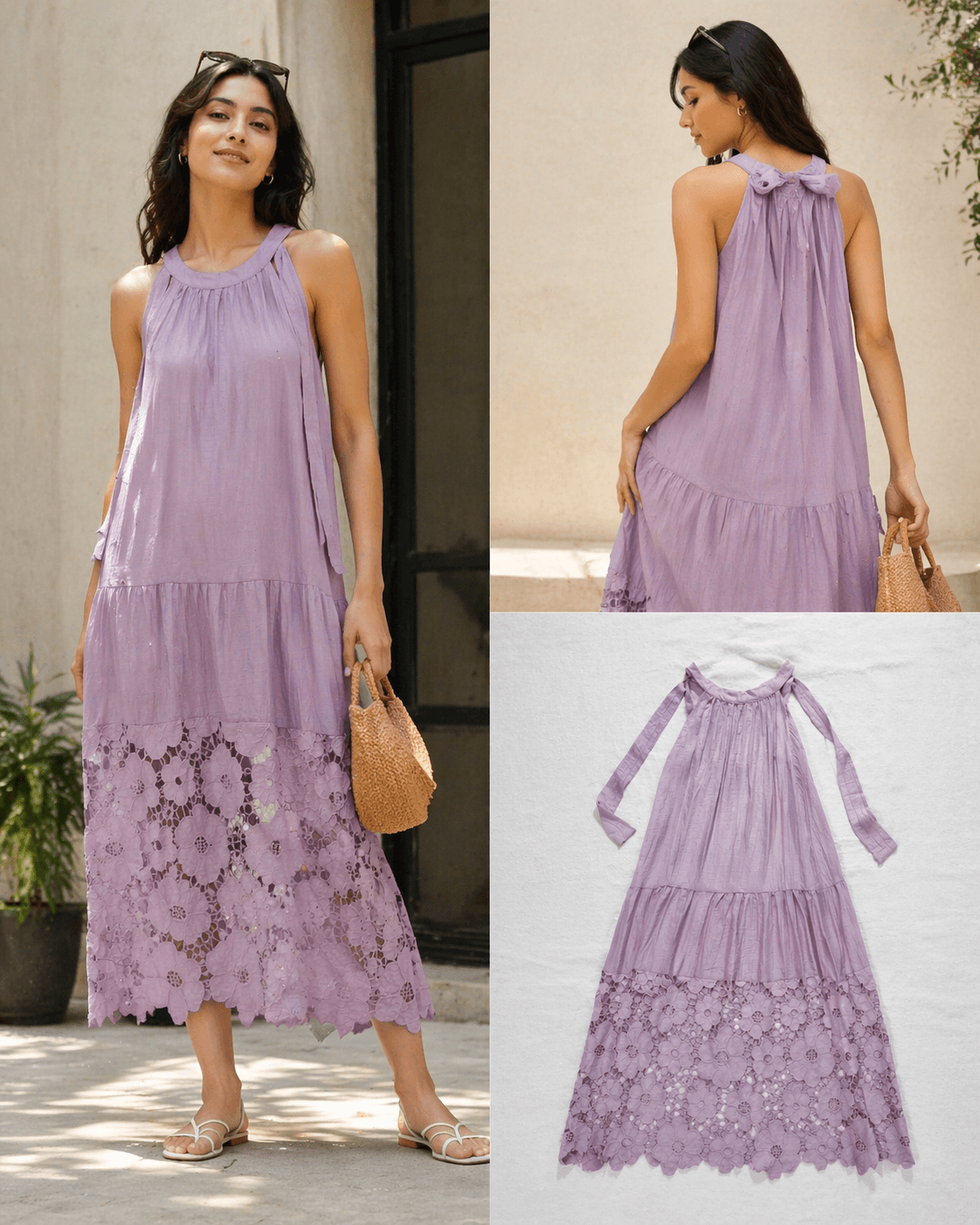 Lavender Floral Dress