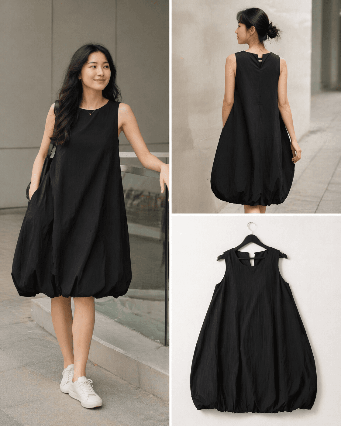 Black Balloon Dress