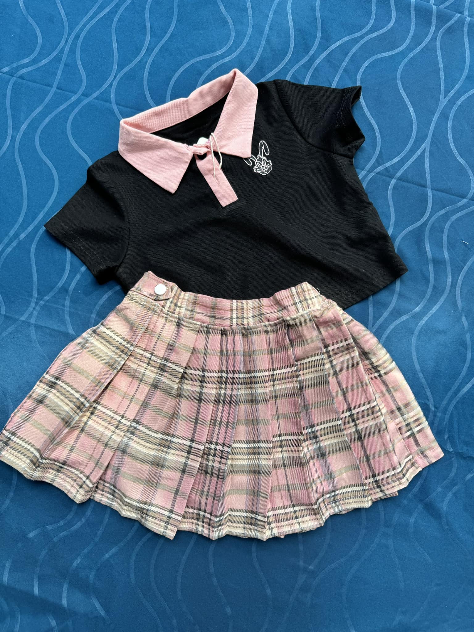 Black Pink Bunny Set