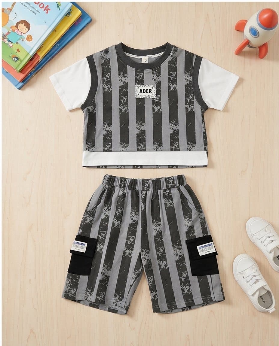 Gray Stripes Set