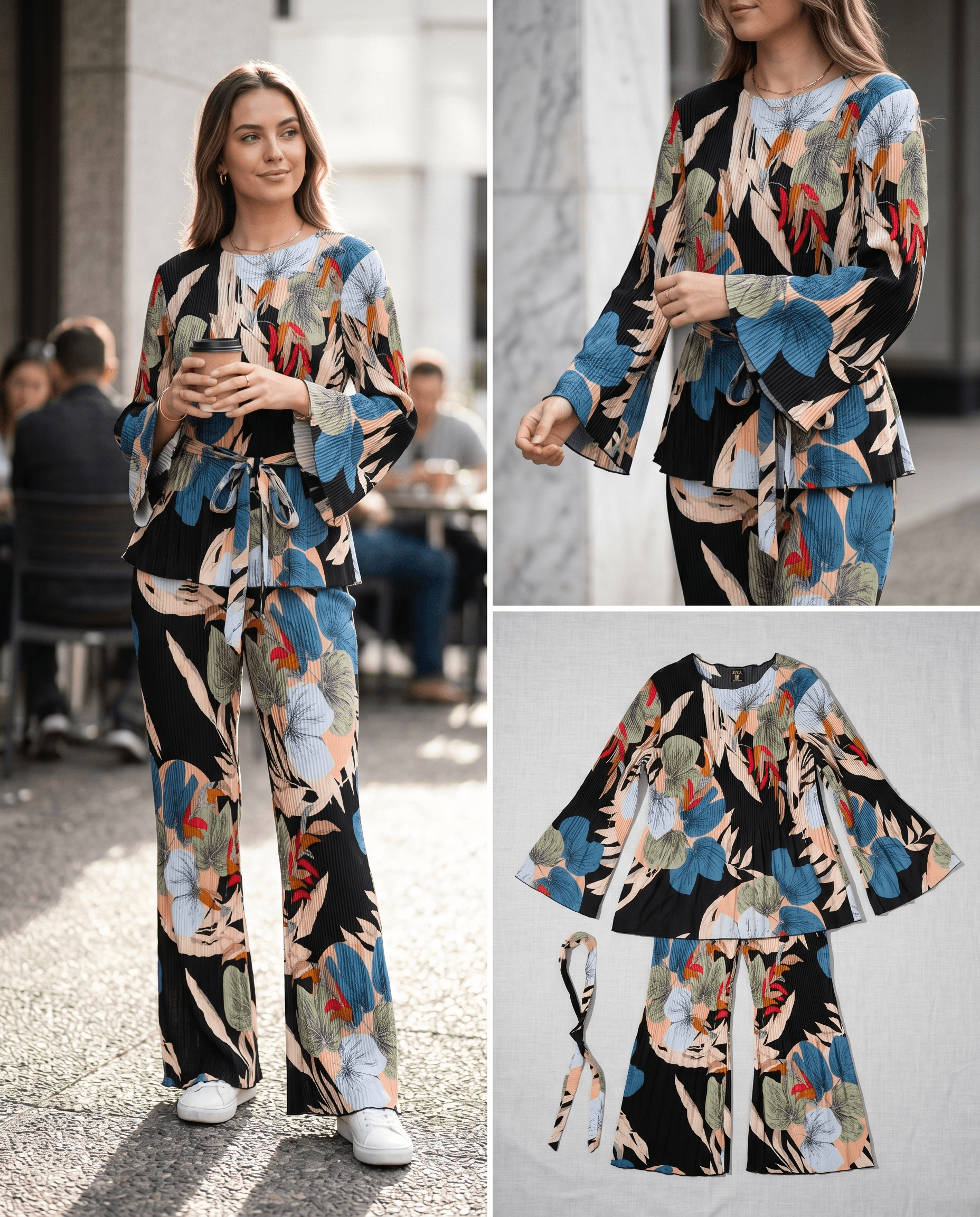 Eve Floral Black Set