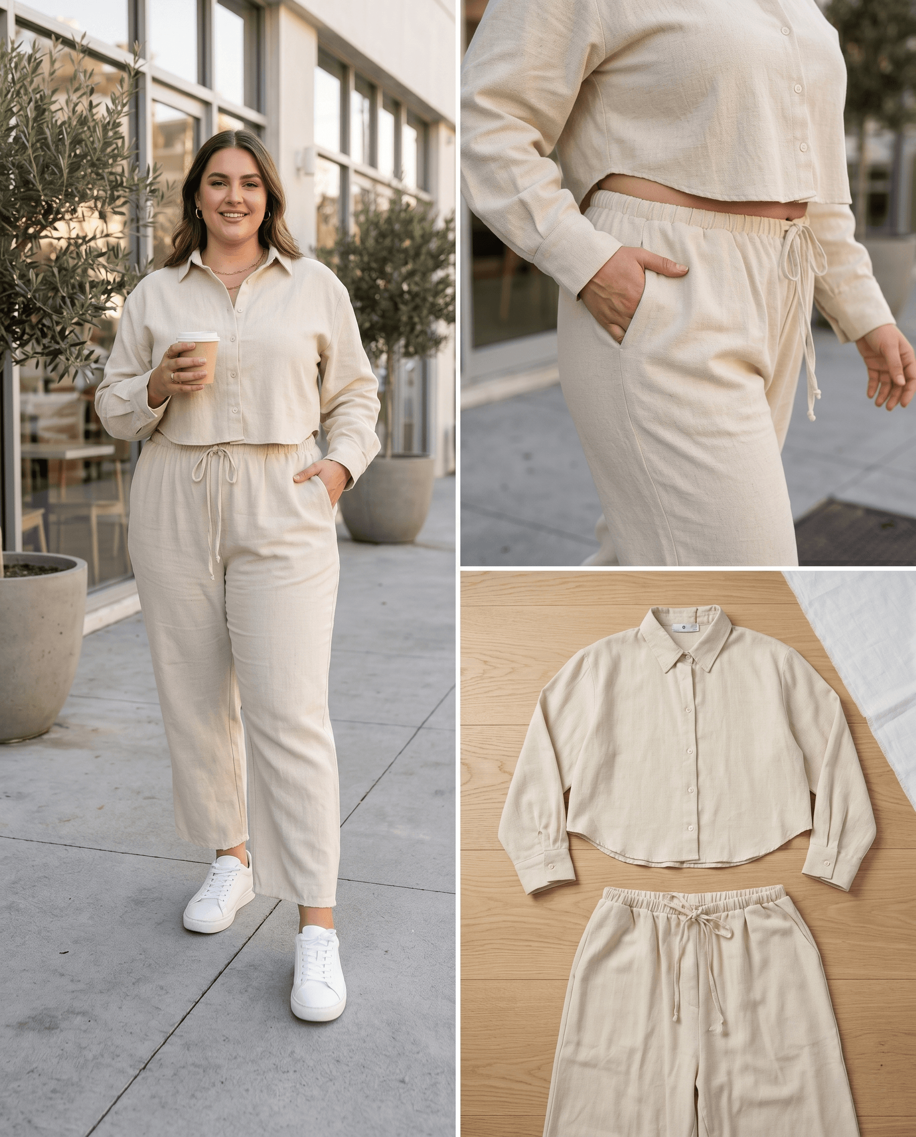 Cozy Beige Loungewear Set