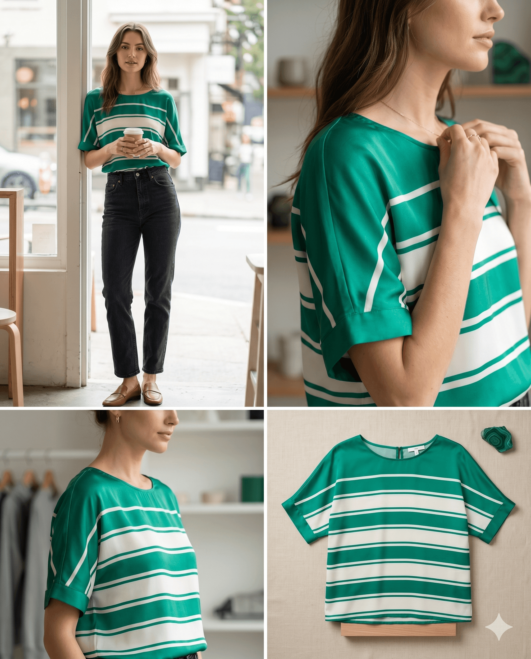 Green Loose Stripes