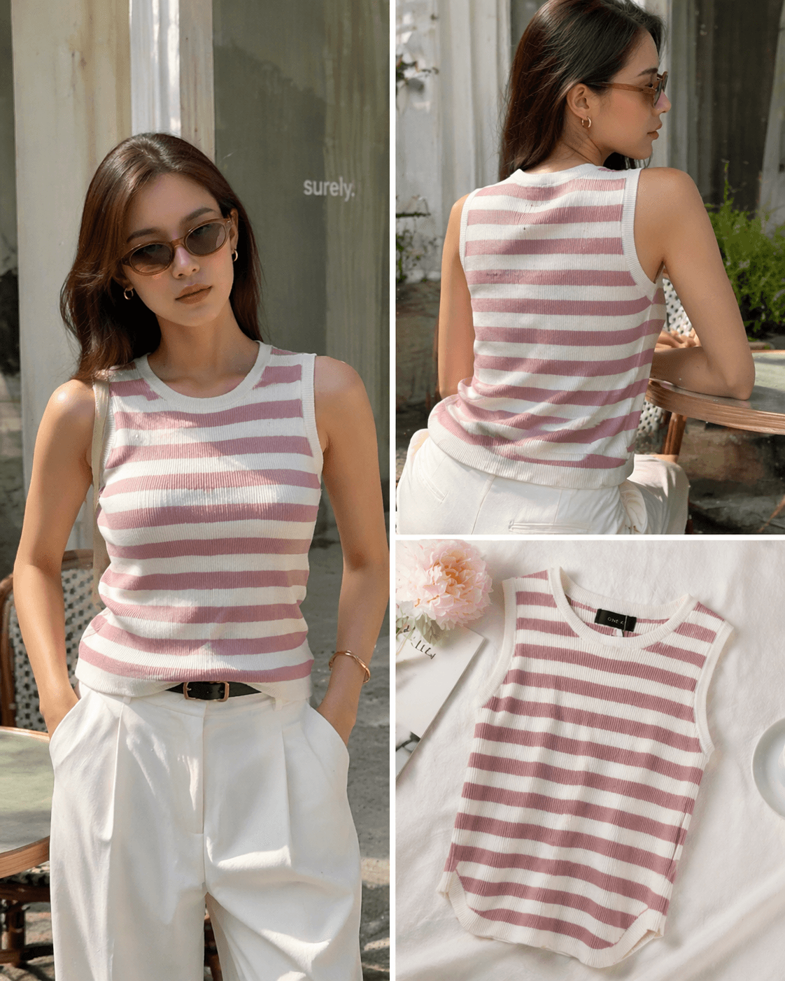 Pink Stripes Top